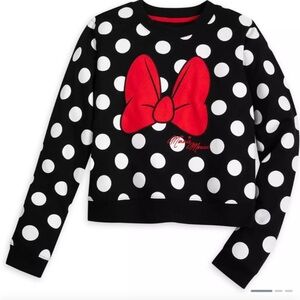 Disney Minnie Mouse Cropped Pullover Sweatshirt 3X